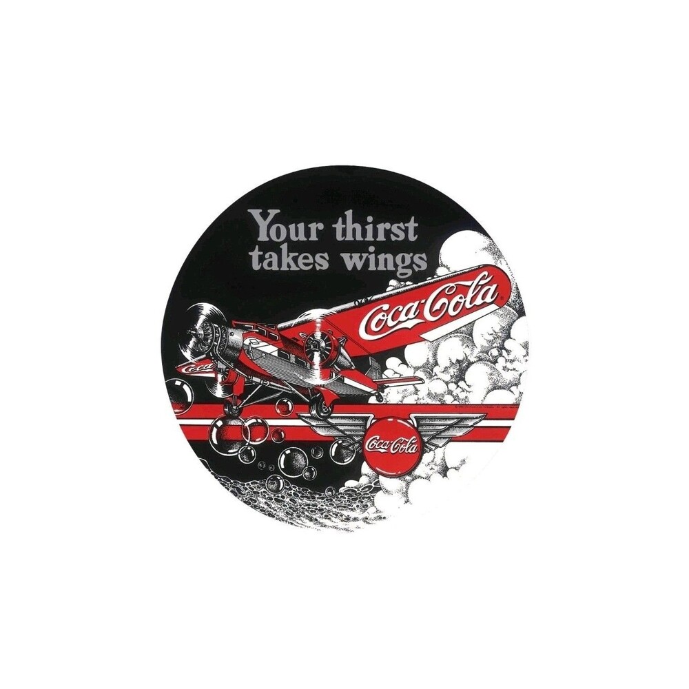 Coca-Cola® Tri Motor metal Tin  sign Airplane Aircraft Coke Man Cave Bar Kitchen